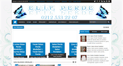 Desktop Screenshot of elif-perde.com